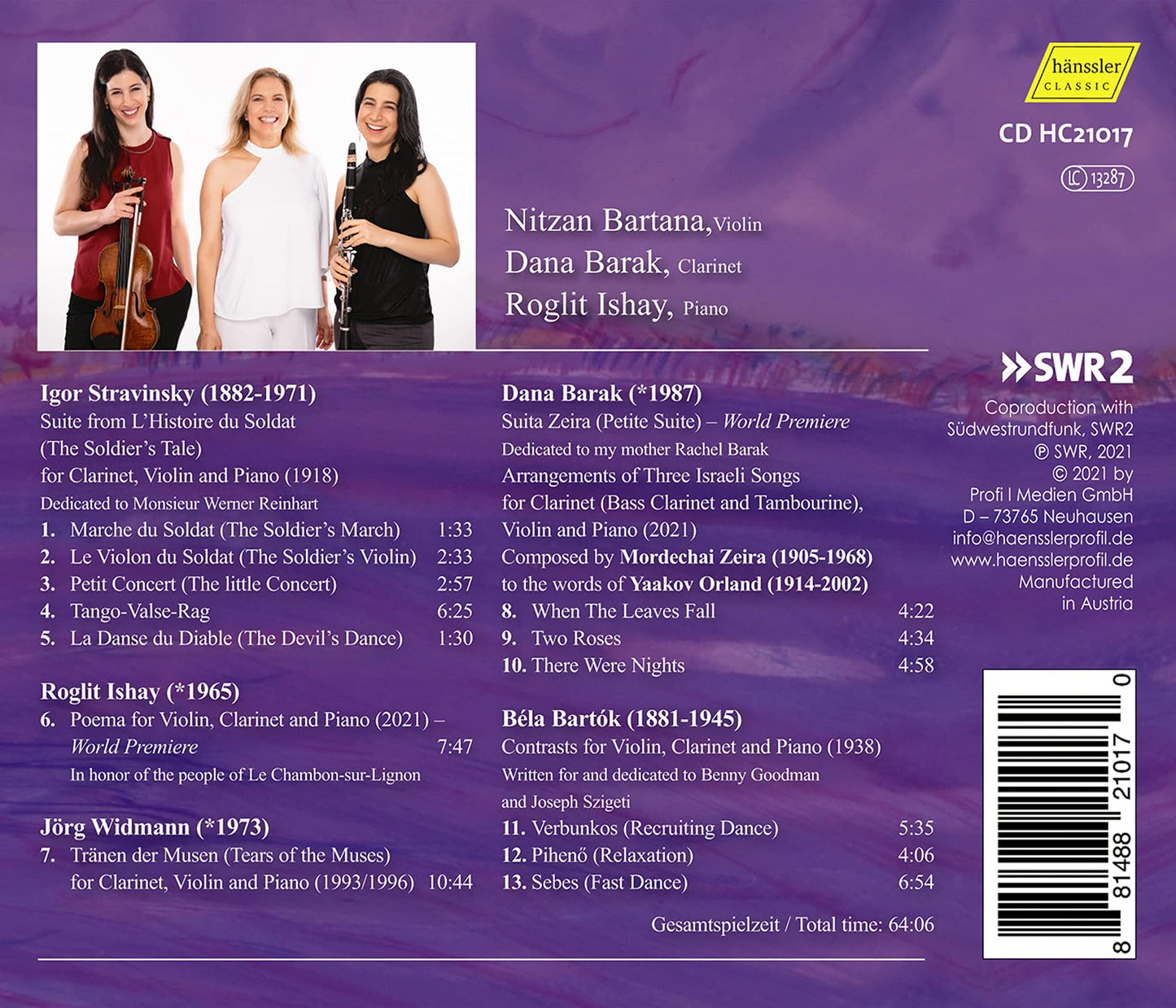 Tränen der Musen - Tears of the Muses / Barak, Bartana, Ishay