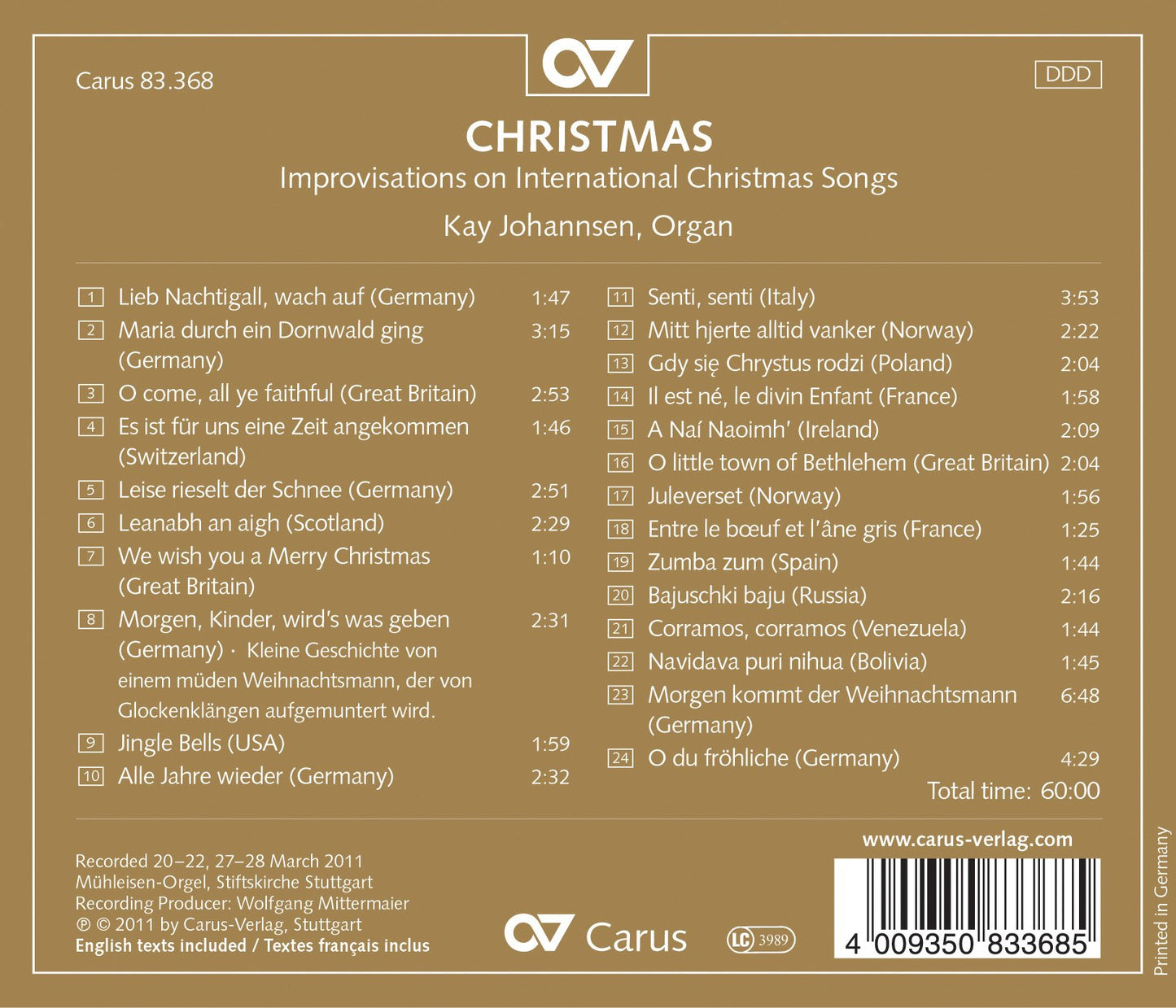 Christmas: Improvisations on International Christmas Songs