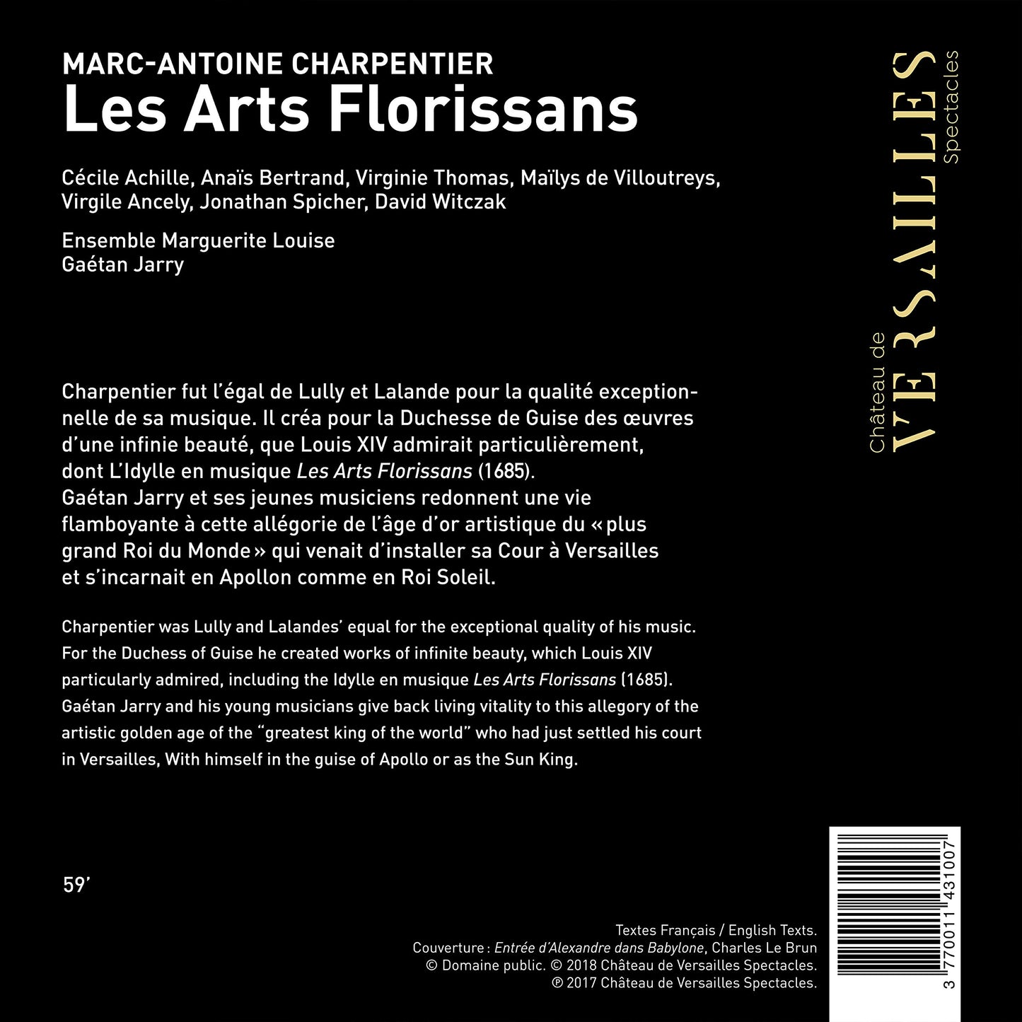 Charpentier: Les arts florissants