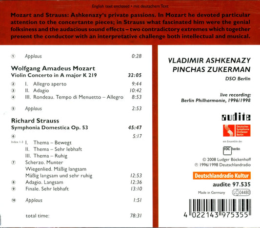 VIOLIN CONCERTO K 219  SYMPHON