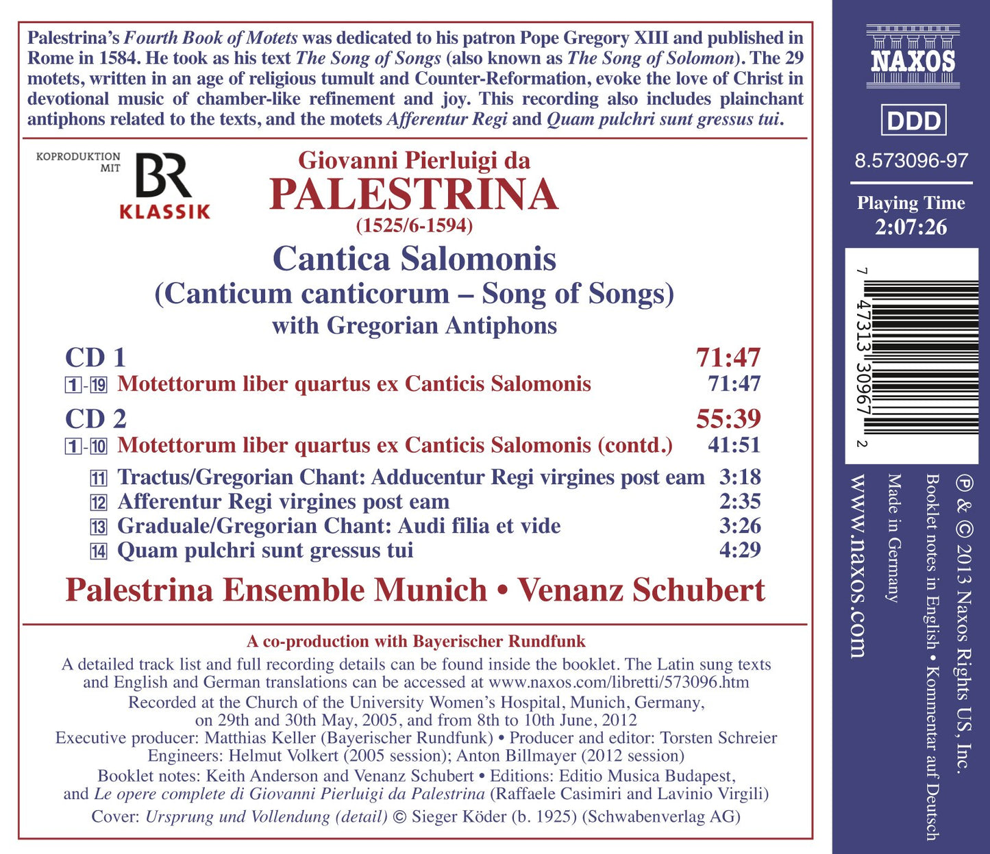 Palestrina: Cantica Salomonis