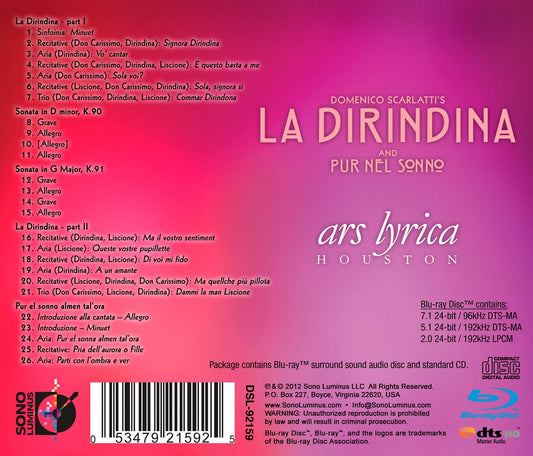 Scarlatti: La dirindina - Pur Nel Sonno