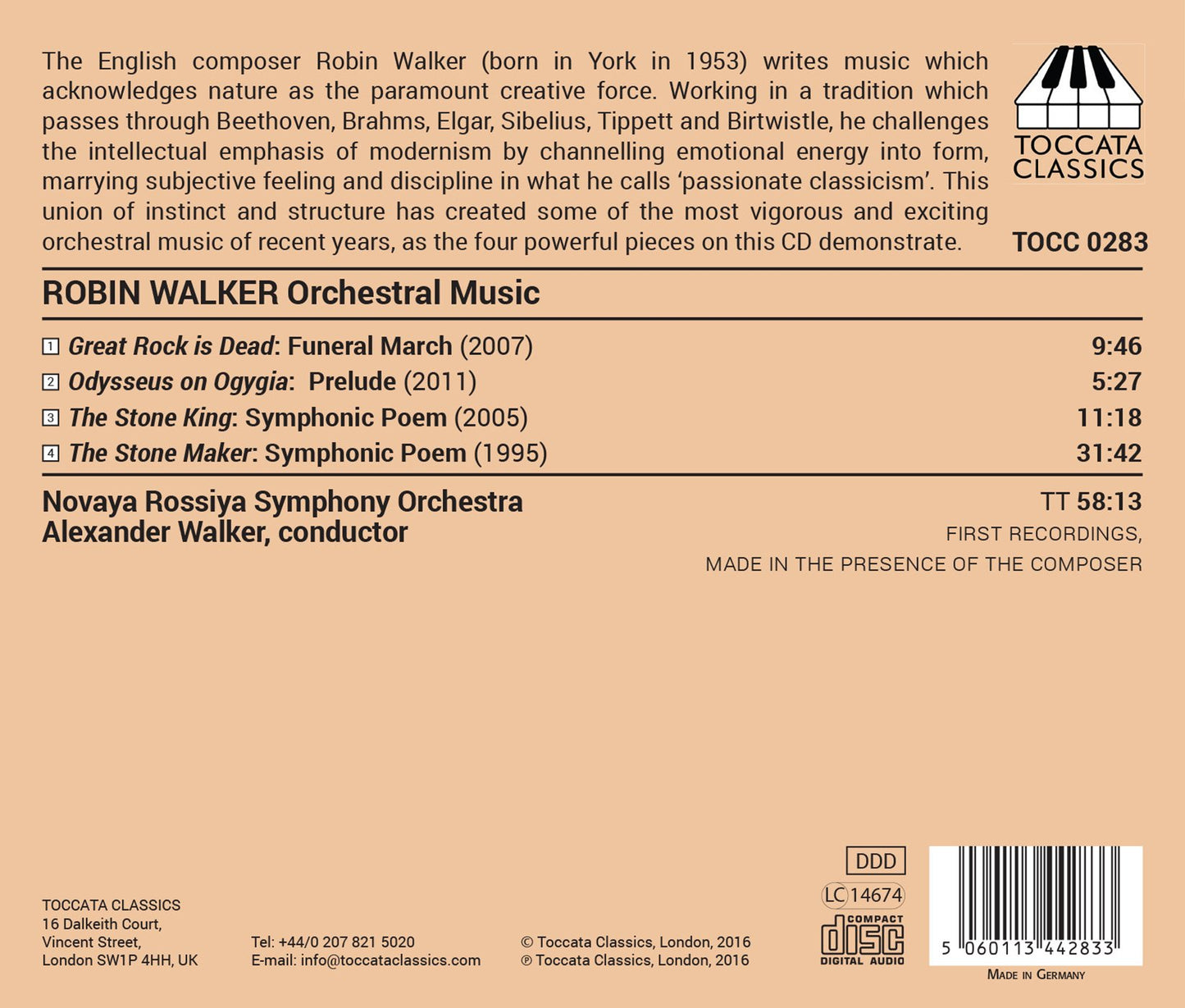 Robin Walker: Orchestral Music