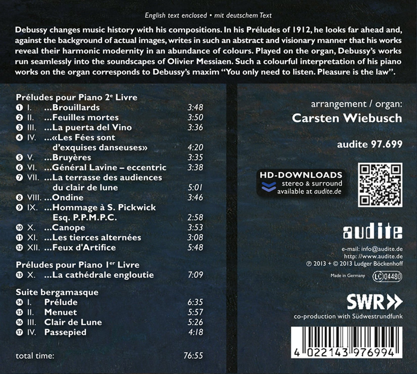 Debussy: La cathédrale engloutie - Piano Works in Transcript