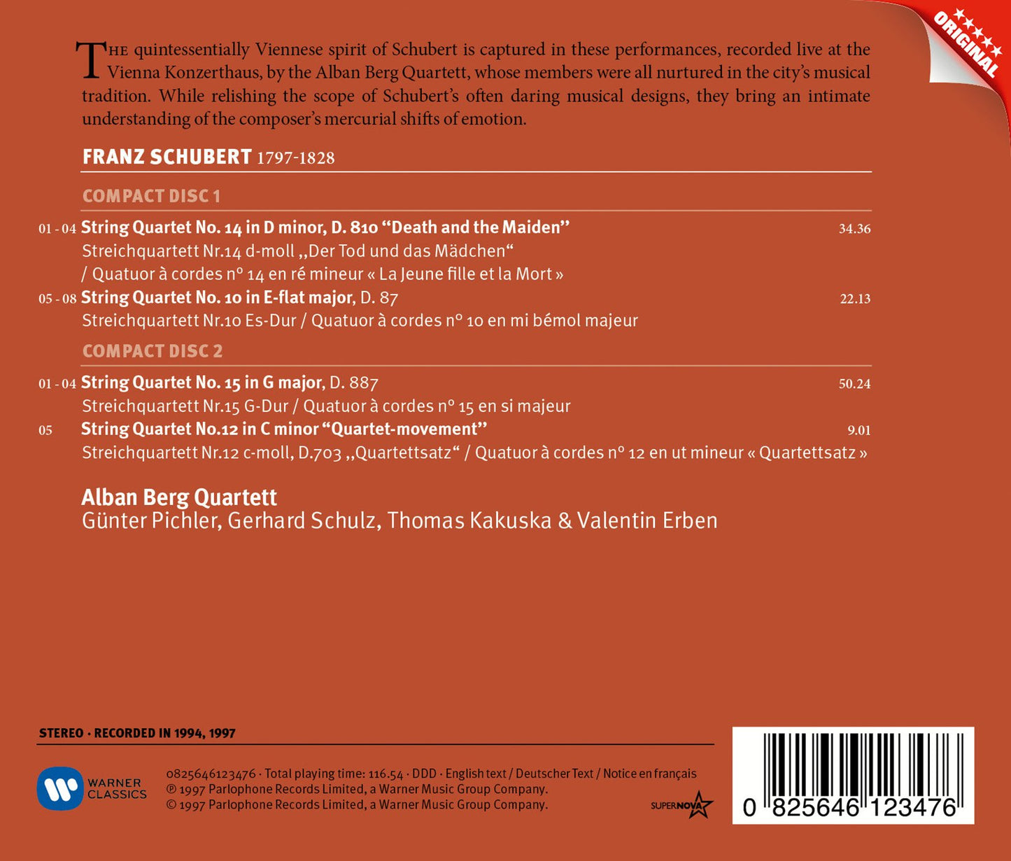 STRING QUARTETS 10, 12, 14, 15