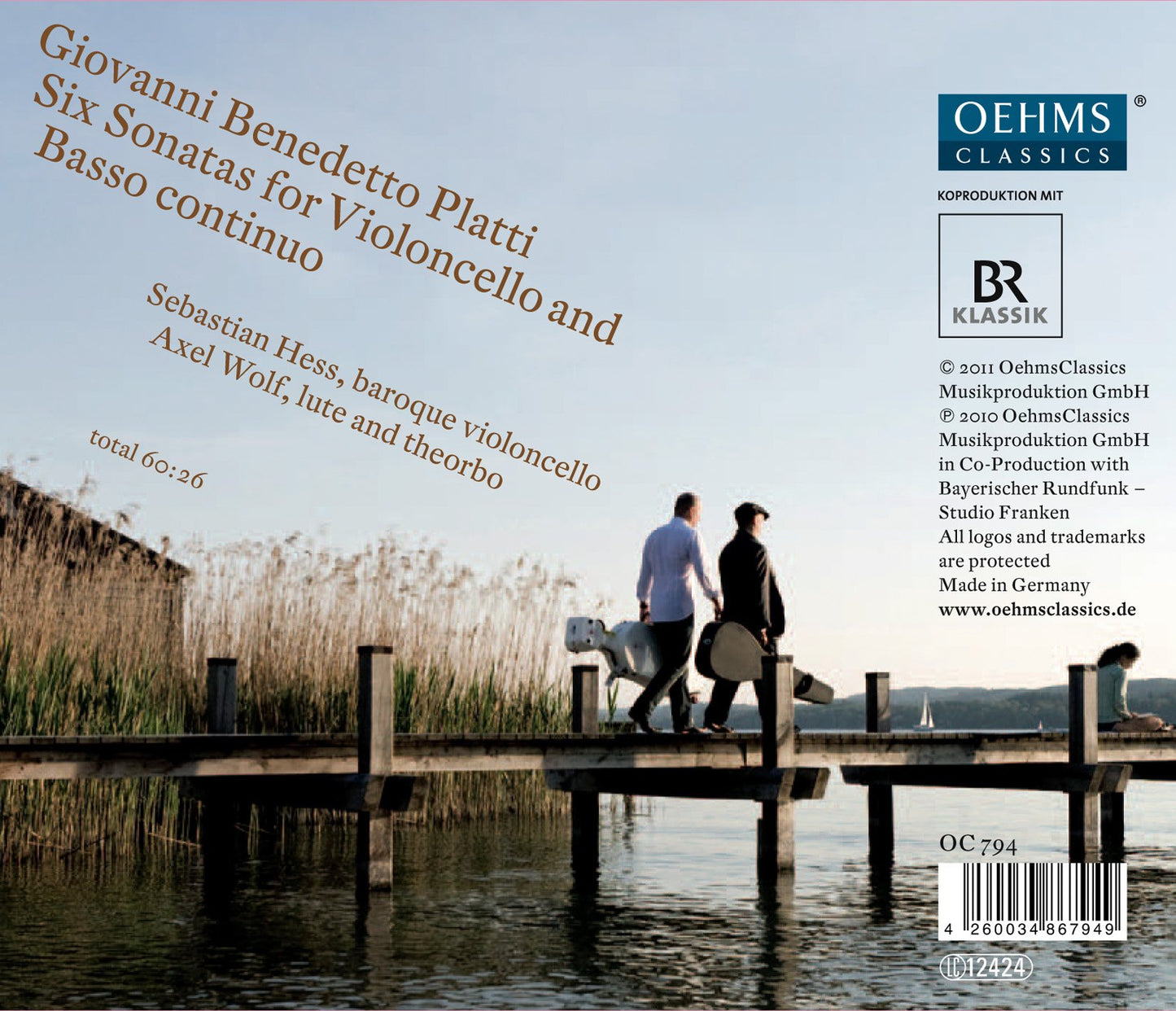 Platti: 6 Sonatas for Violoncello and Basso continuo (1725)