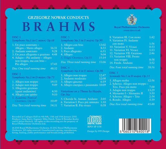 Grzegorz Nowak Conducts Brahms
