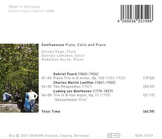 Confluences - Flute, Cello and Piano; Works by Ludwig van Be