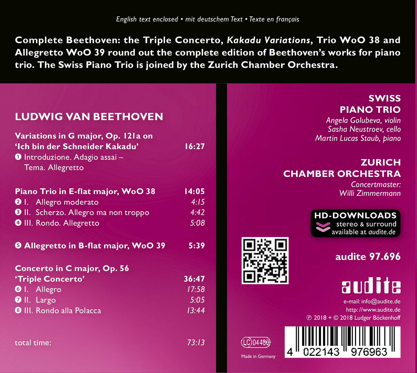 Beethoven: Complete Works for Piano Trio, Vol. 5