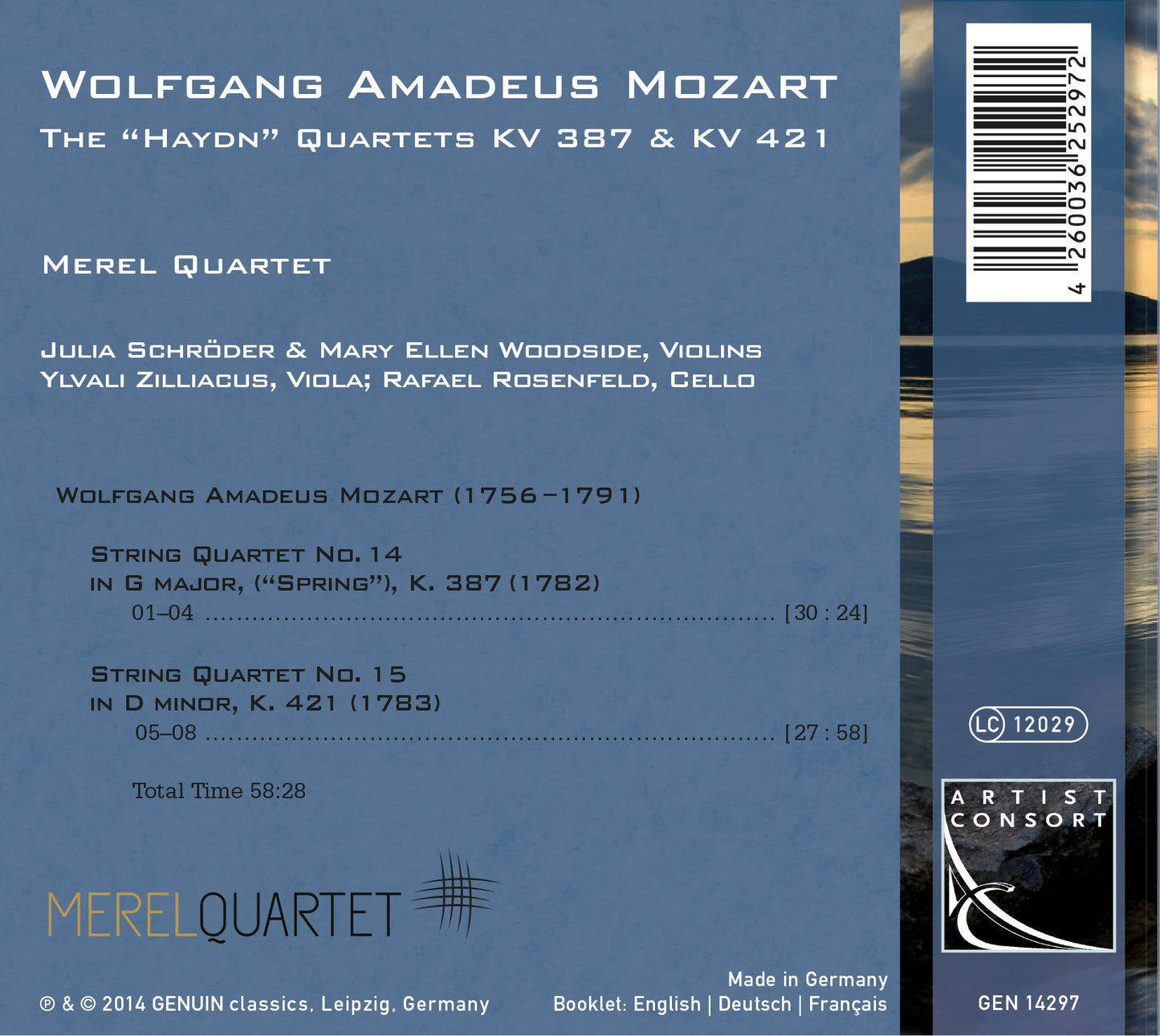 Mozart: The "Haydn" Quartets, K. 387 & 421