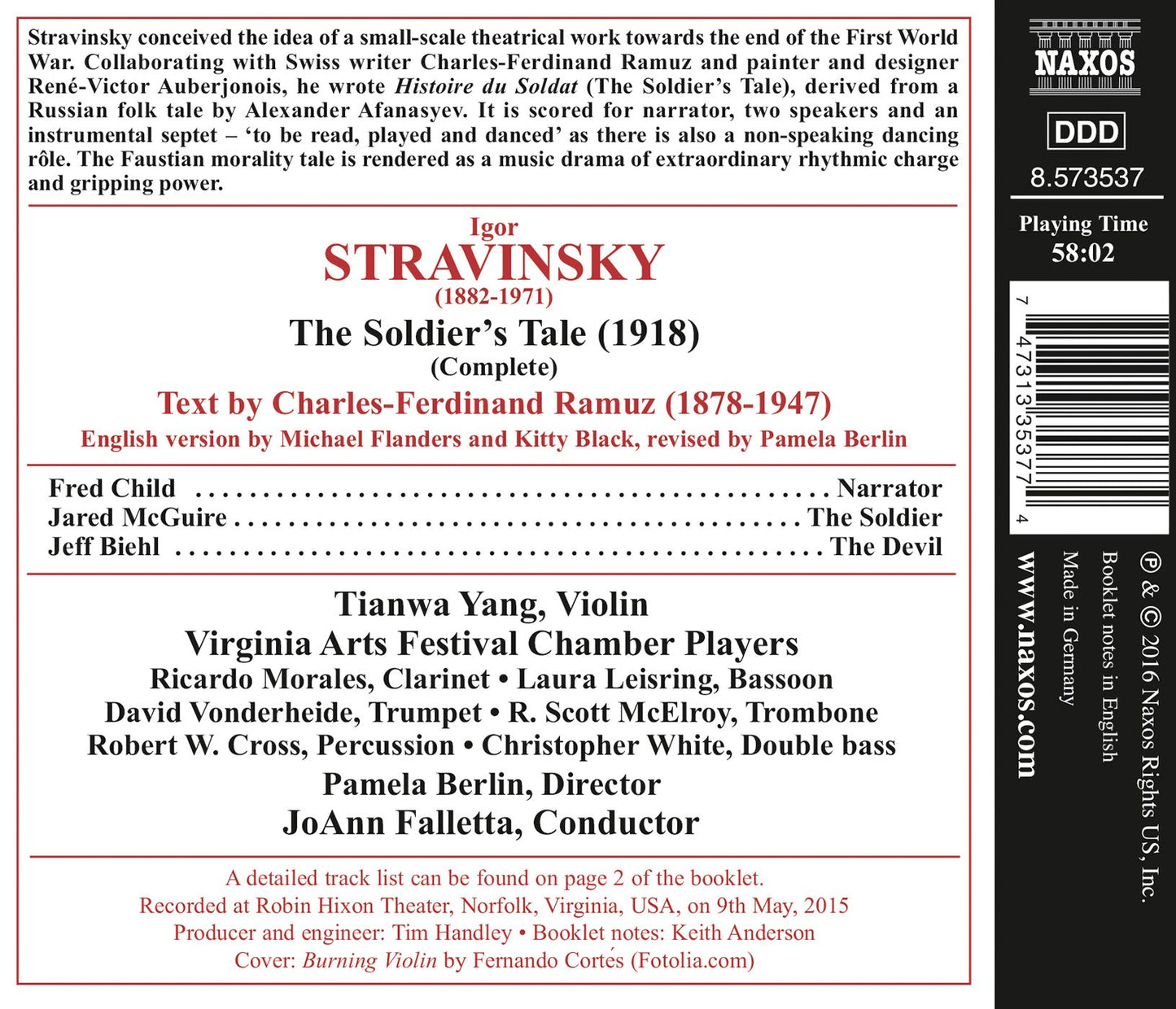 Stravinsky: The Soldier's Tale