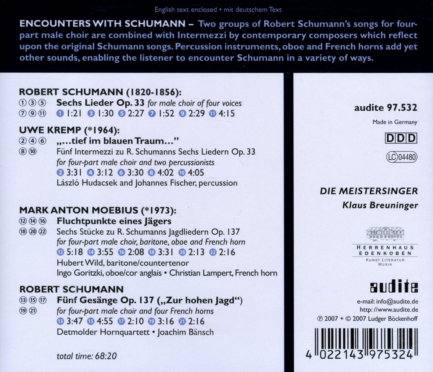 ENCOUNTERS WITH SCHUMANN: TIEF