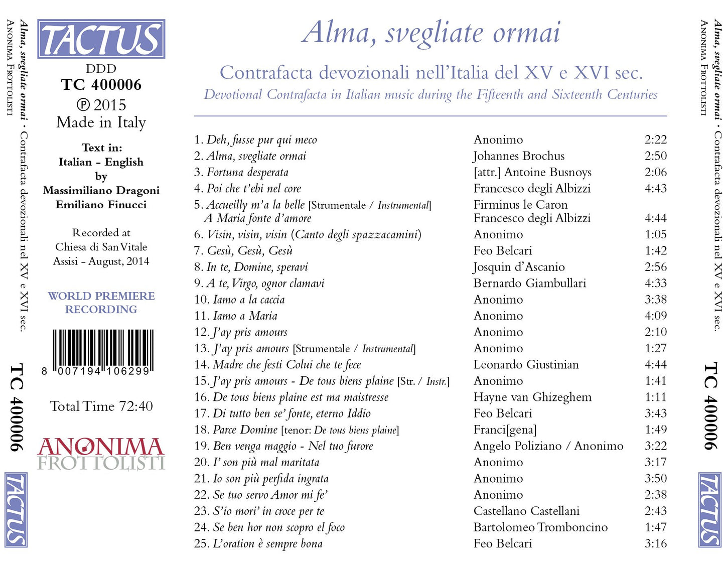 Alma, svegliate ormai