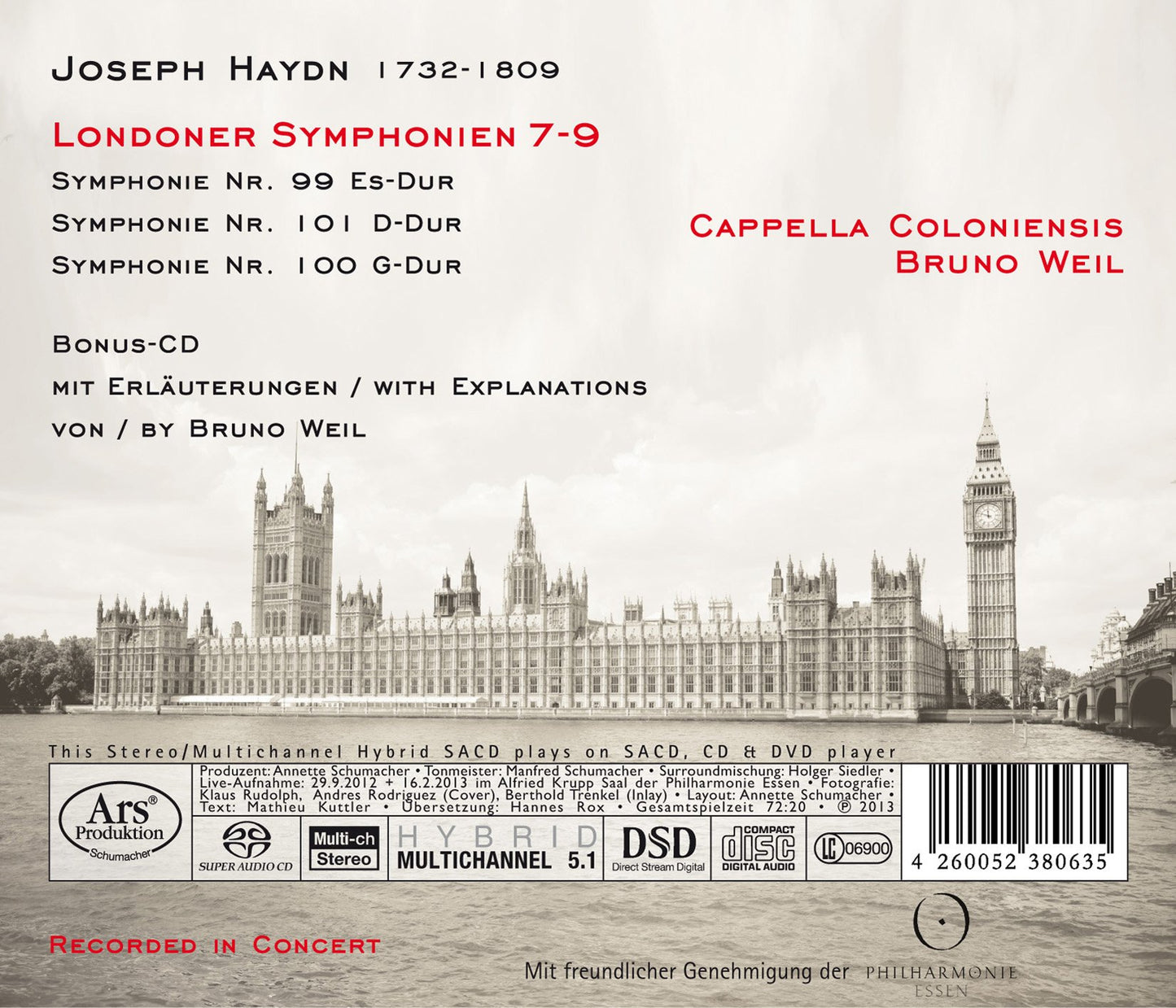 Haydn: Londoner Symphonien Nr. 99, 100 & 101 (London Symphon