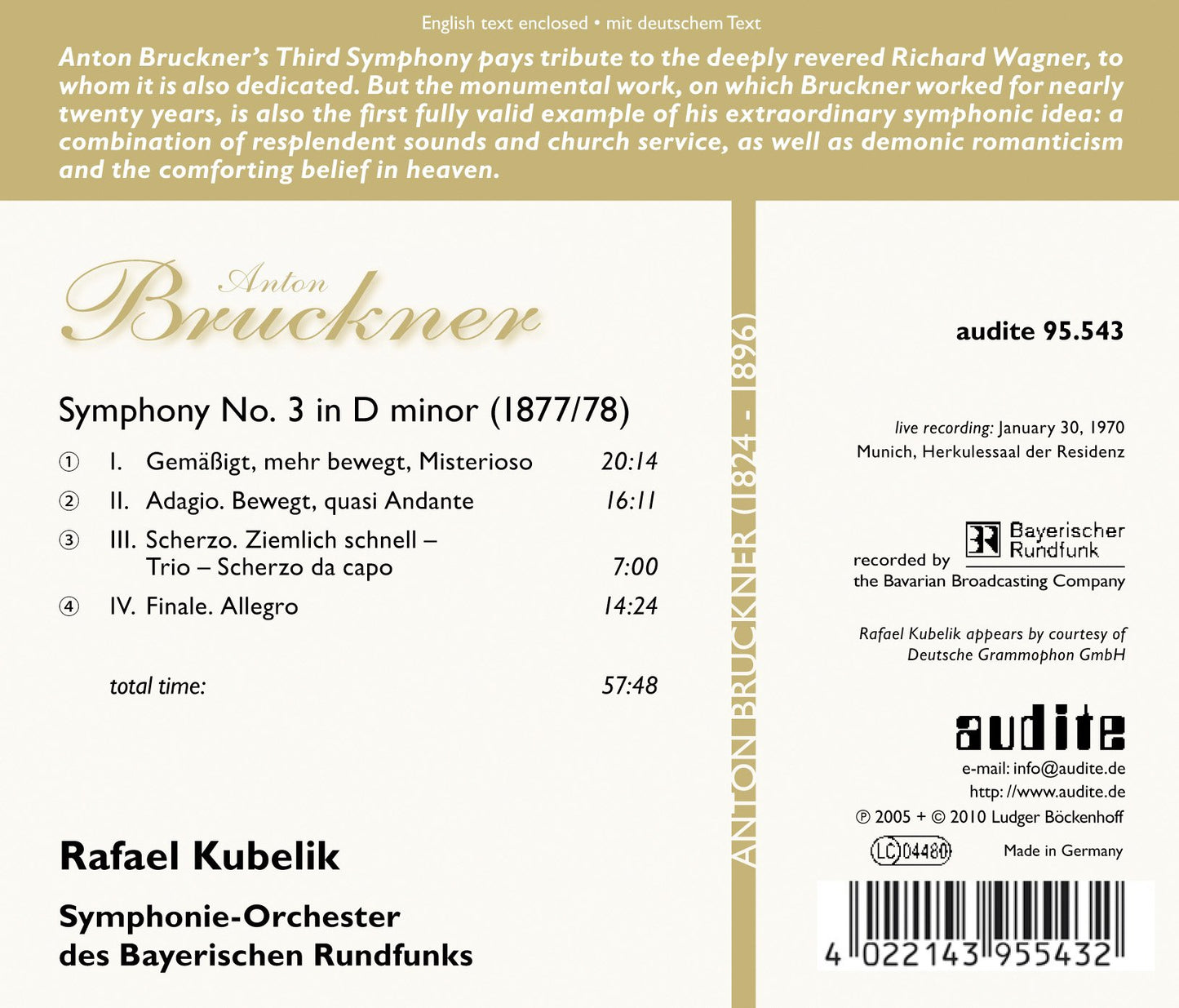 Bruckner: Symphony No. 3