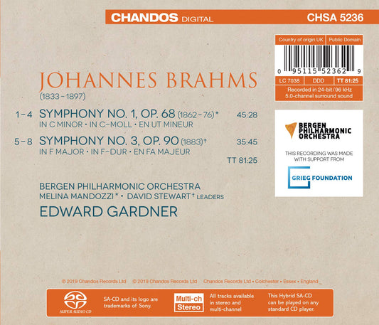 Brahms: Symphonies Nos. 1 & 3