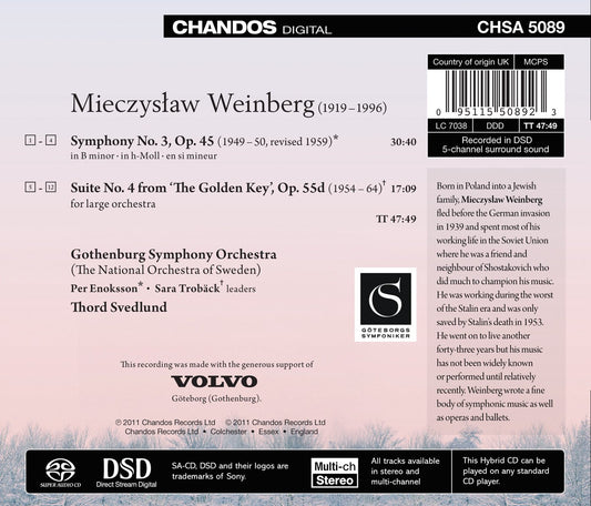 Weinberg: Symphony No. 3 - Suite No. 4 from 'The Golden Key'