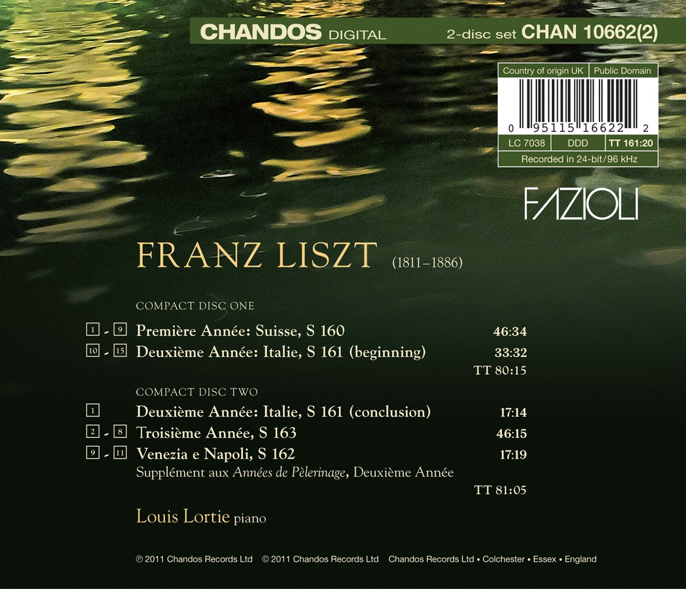 Liszt: The Complete Années de pèlerinage