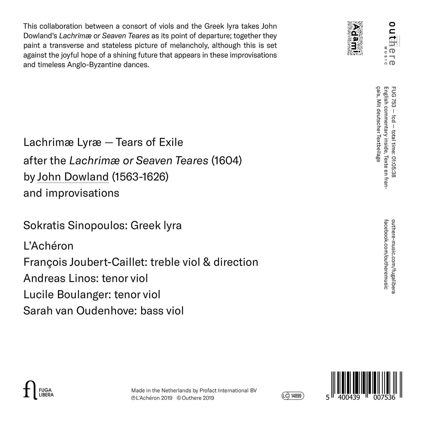 Lachrimæ Lyræ - Tears of Exile
