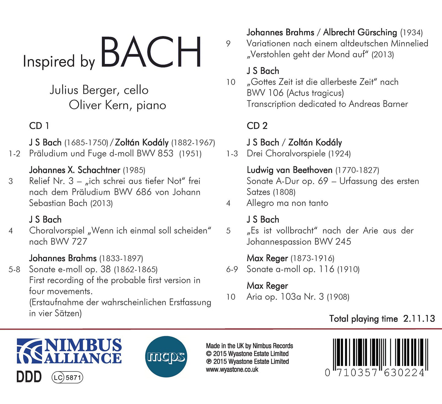 Inspired by BACH