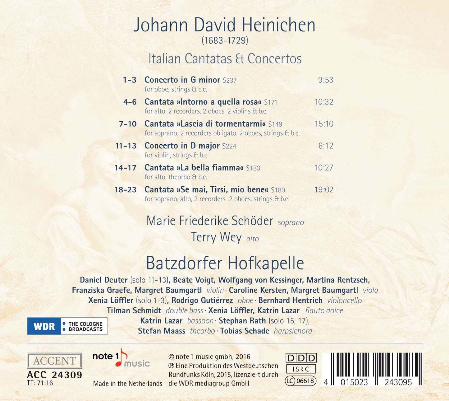 Heinichen: Italian Cantatas & Concertos