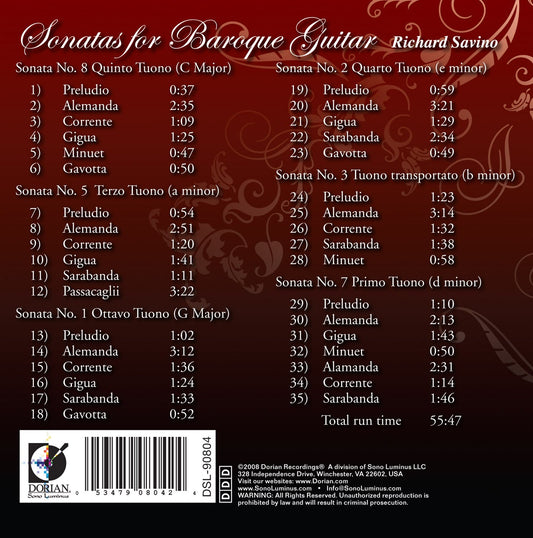 Roncalli, L.: Sonatas for Baroque Guitar