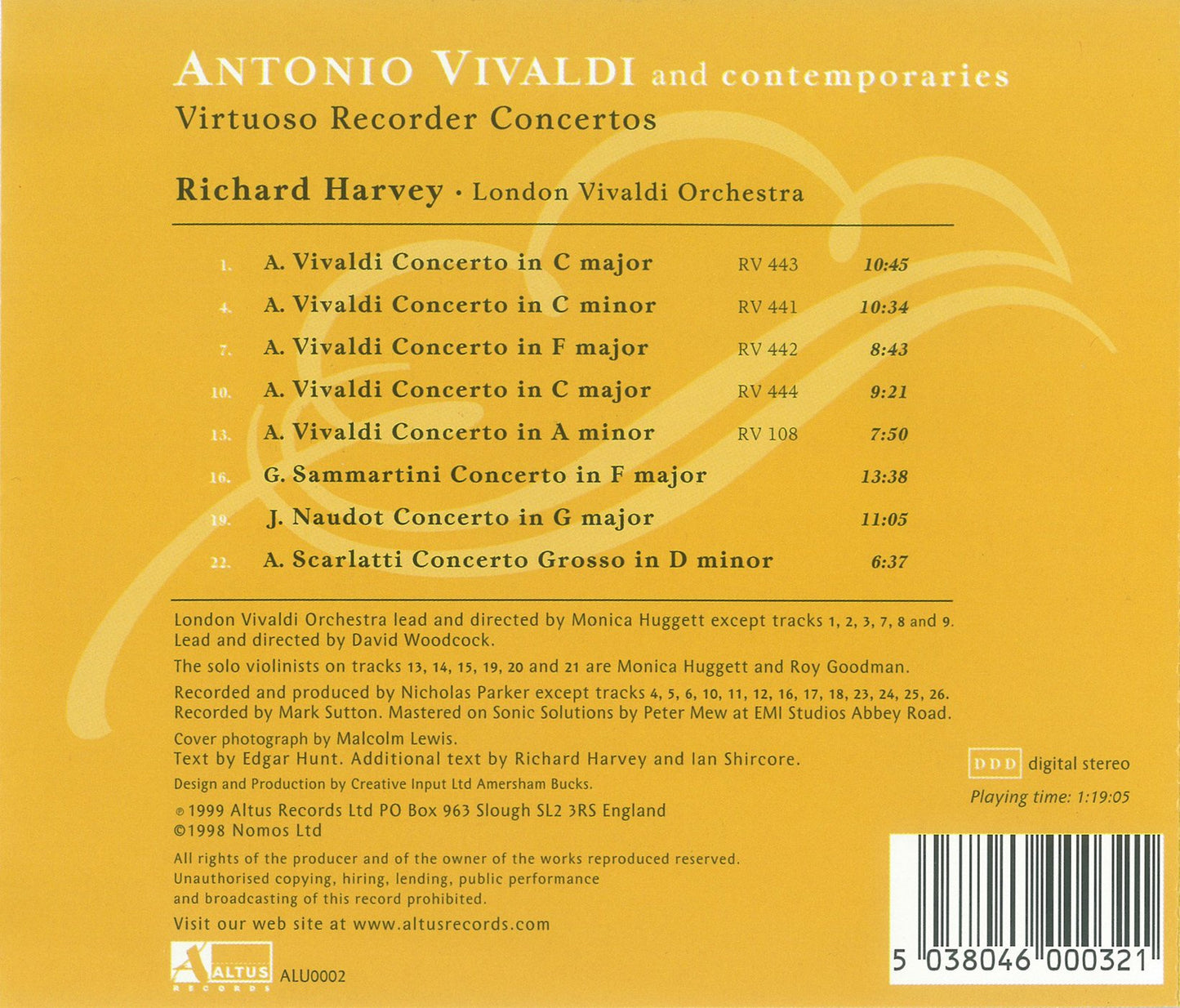 VIRTUOSO RECORDER CONCERTOS