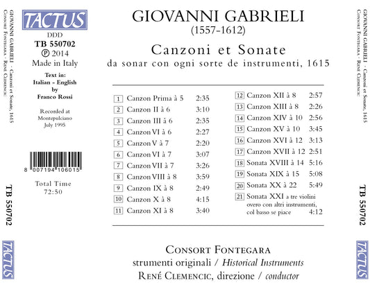 Gabrieli: Canzoni et Sonate