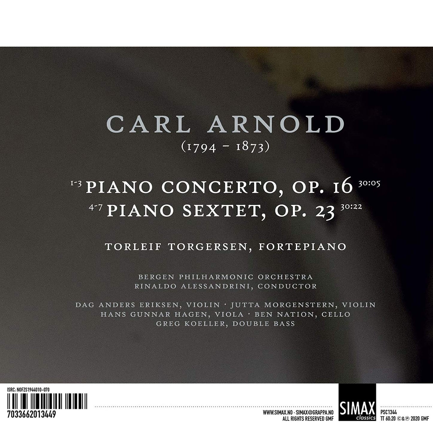 Arnold: Piano Concerto - Piano Sextet