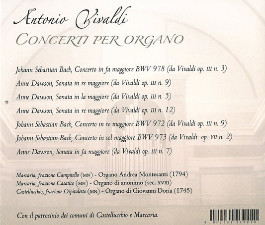 Vivaldi: Concerti per organo