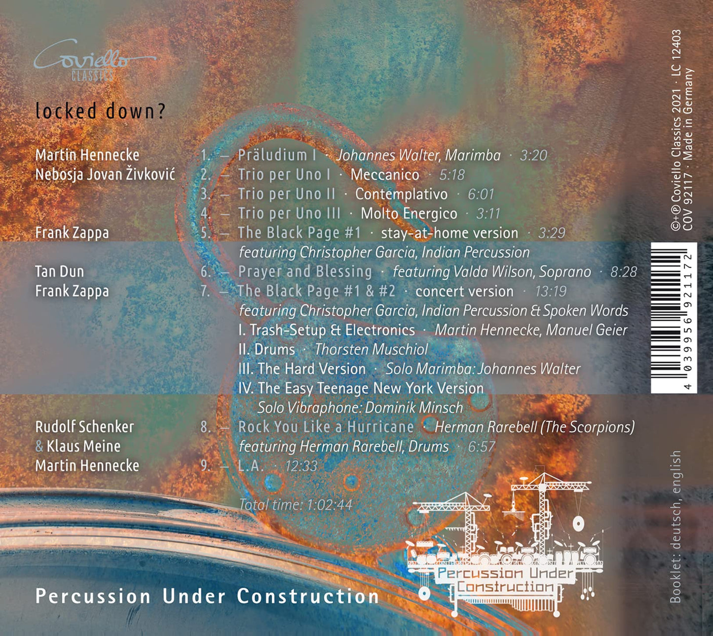 Percussion under Construction: Locked Down?