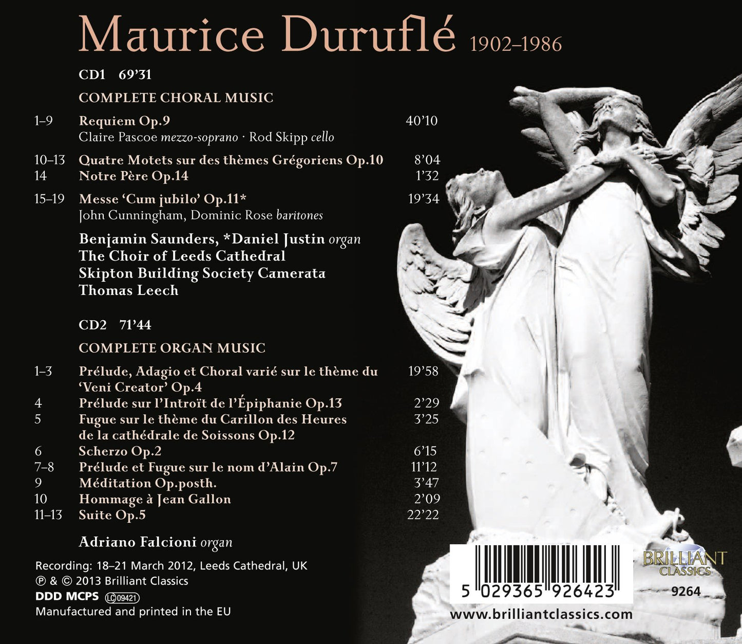Duruflé: Complete Music for Choir and Organ