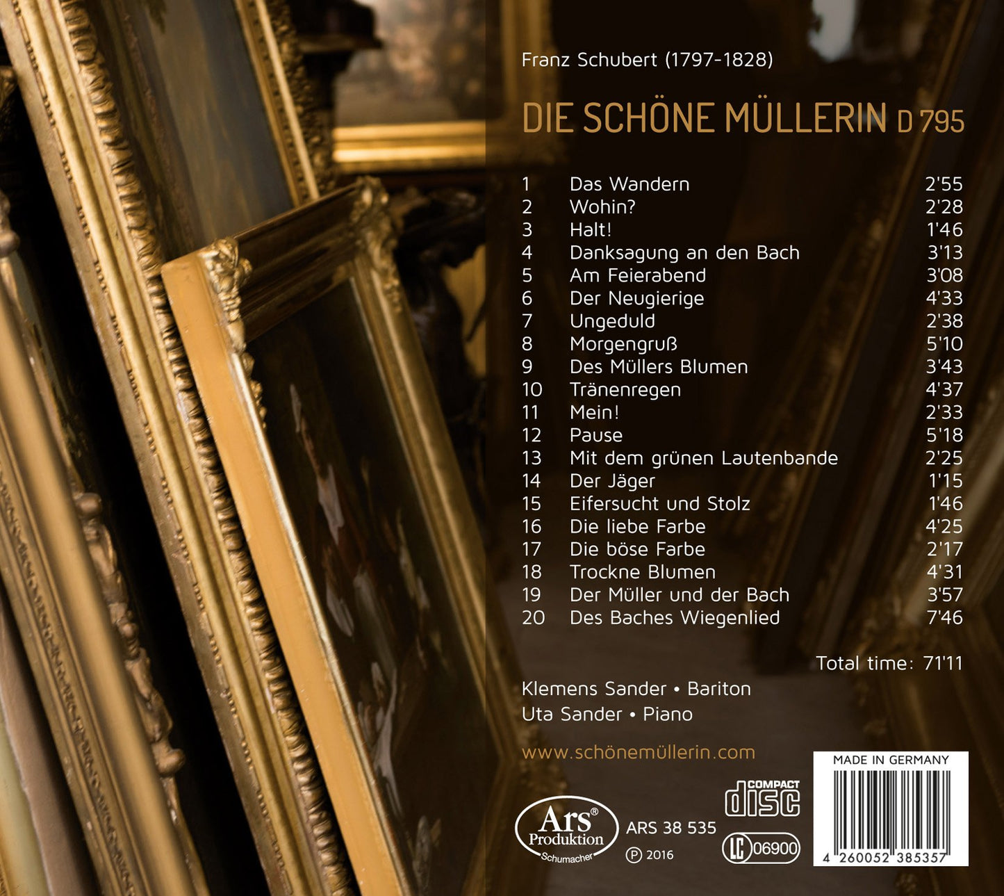 Schubert: Die schöne Müllerin, Op. 25, D. 795