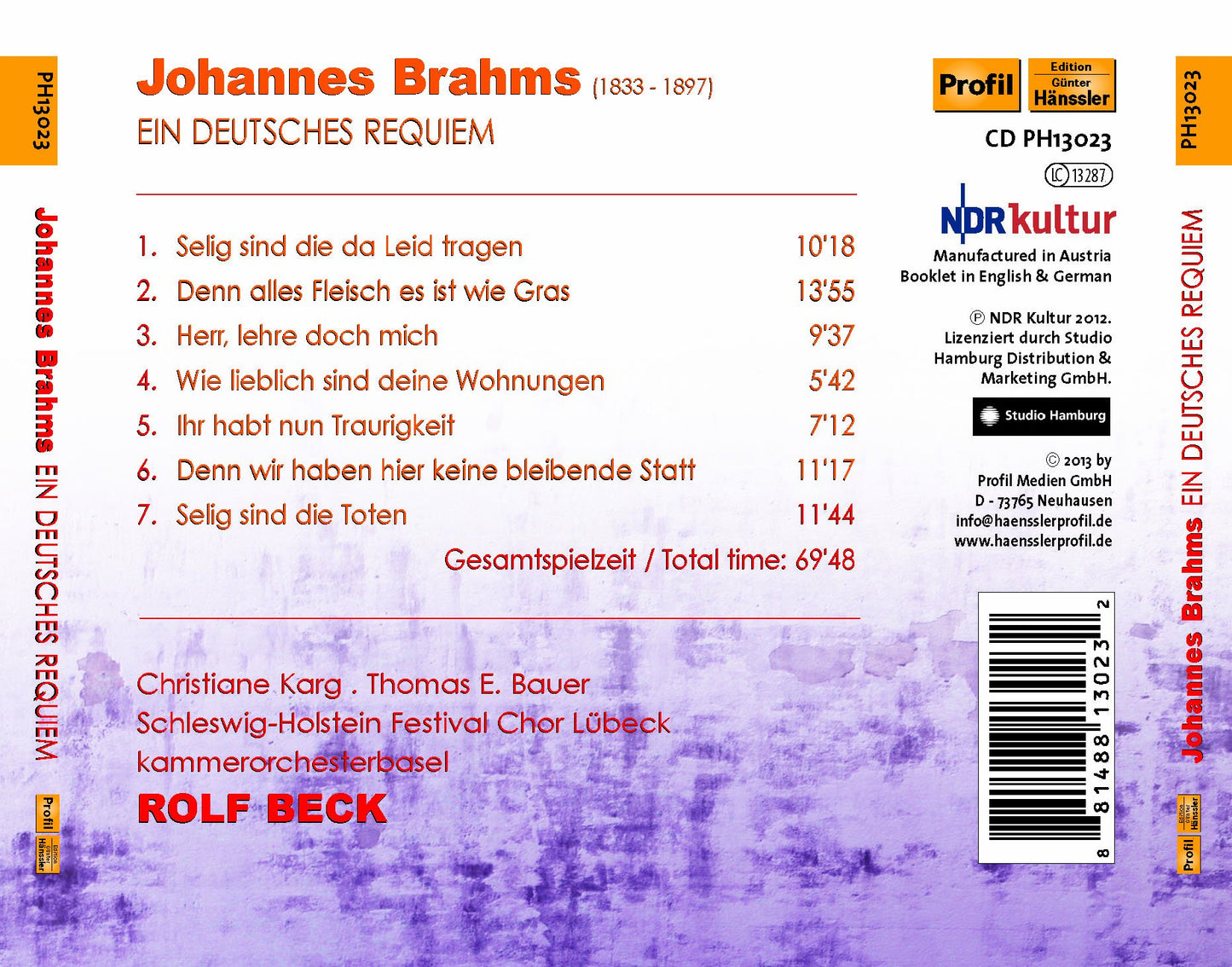Brahms: Ein deutsches Requiem