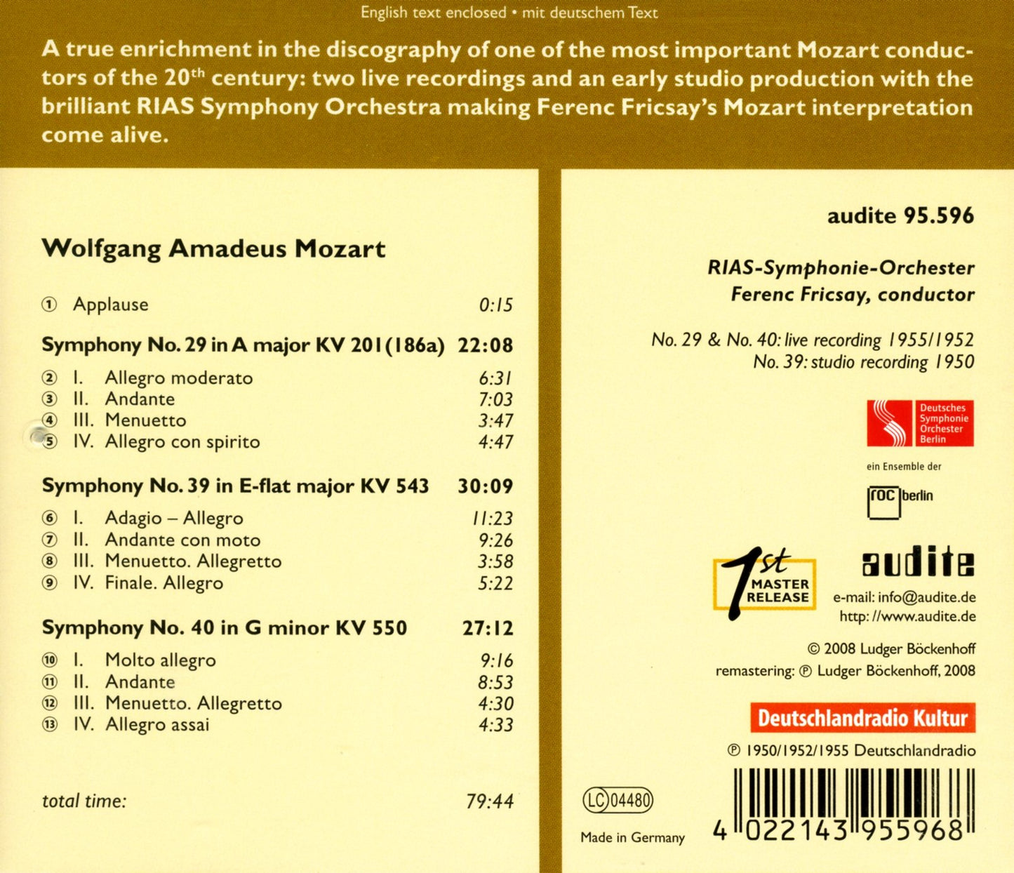 V 7: EDITION FERENC FRICSAY -
