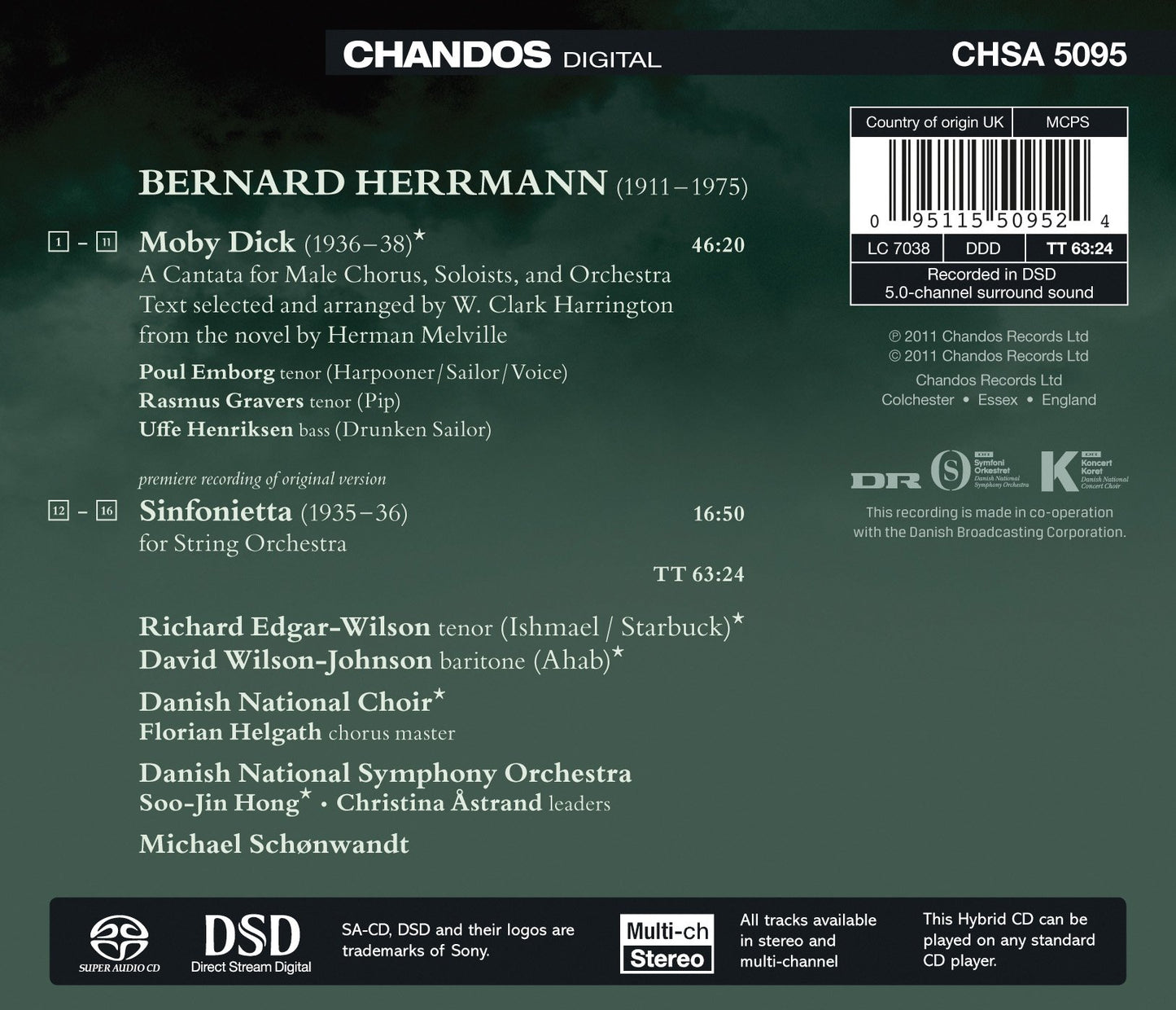 Herrmann: Moby Dick - Sinfonietta