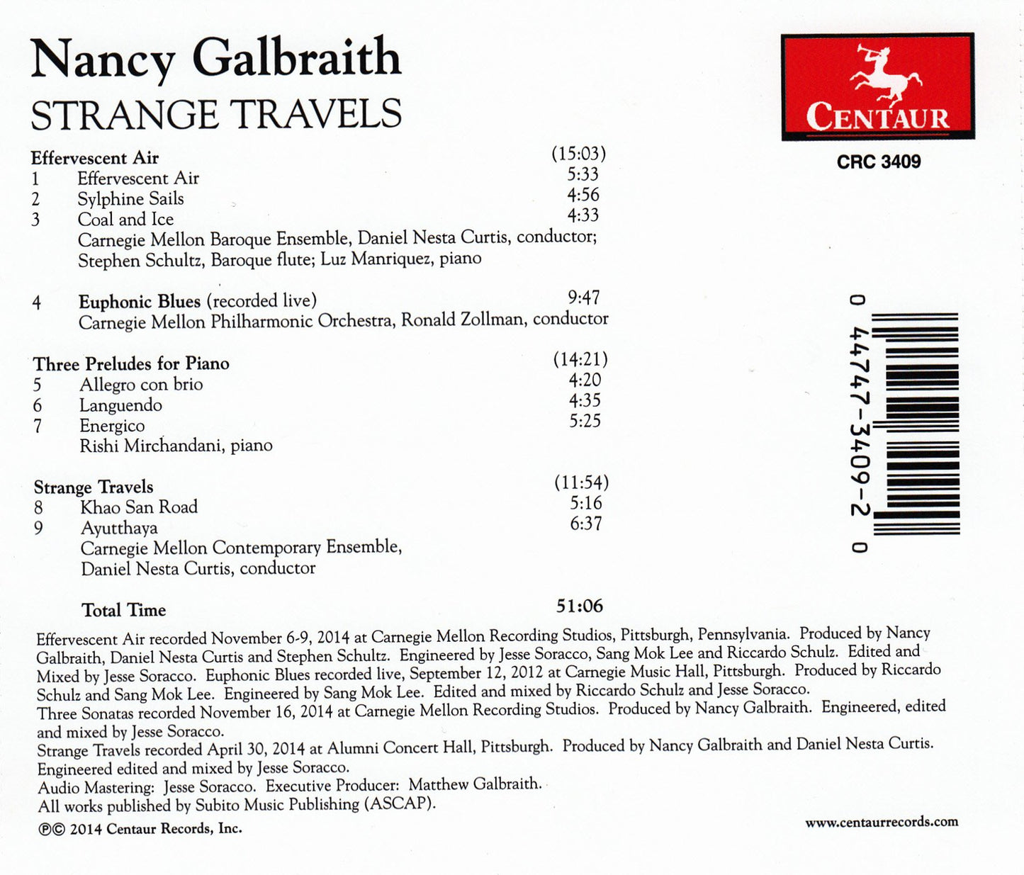 Nancy Galbraith: Strange Travels