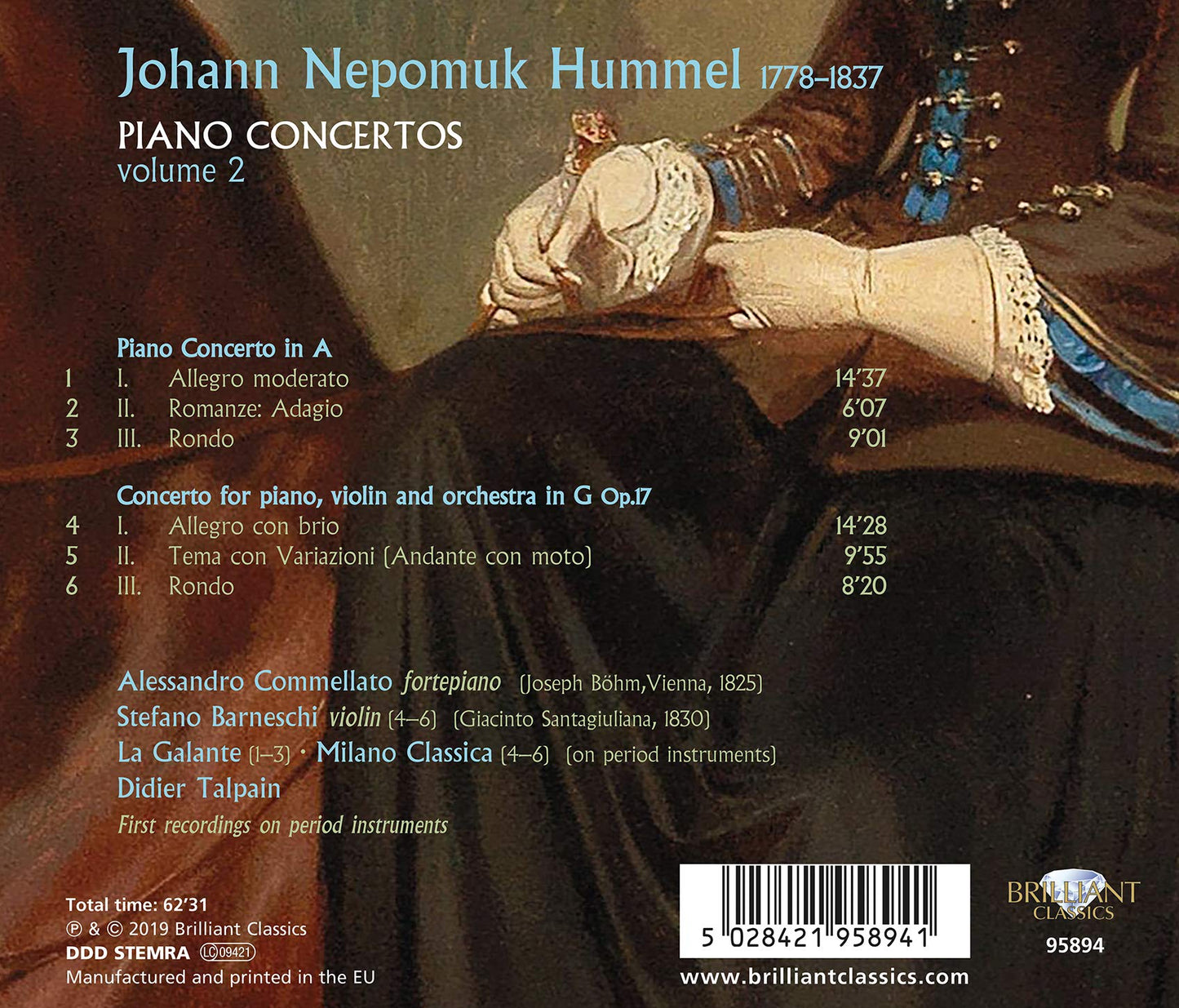 Hummel: Piano Concertos, Vol. 2