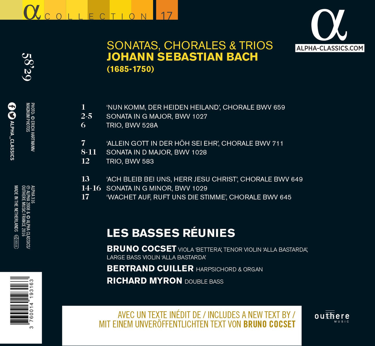 Bach: Sonatas, Chorales & Trios