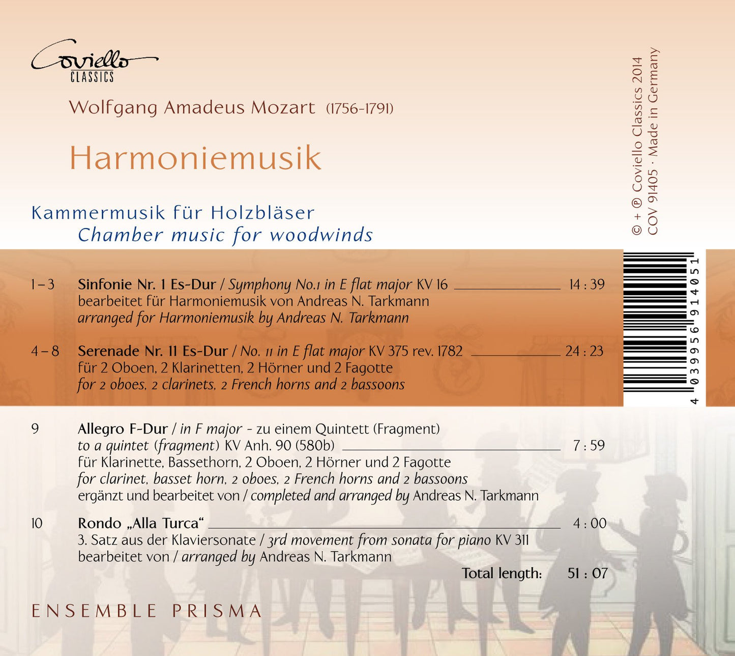 Mozart: Harmoniemusik (Chamber Music for Woodwinds)