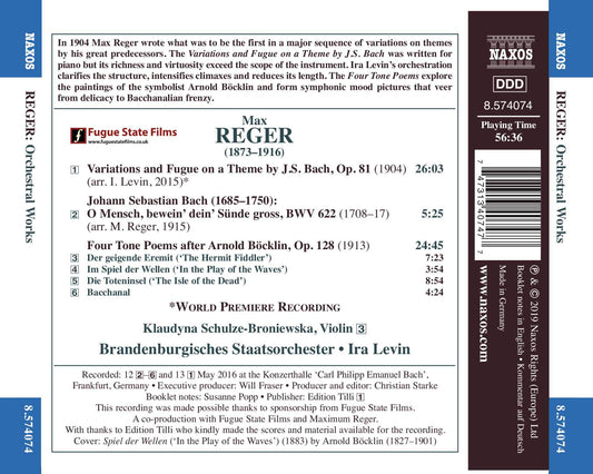 Reger: Orchestral Works