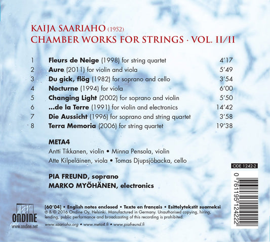 Kaija Saariaho: Chamber Works for Strings, Vol. 2
