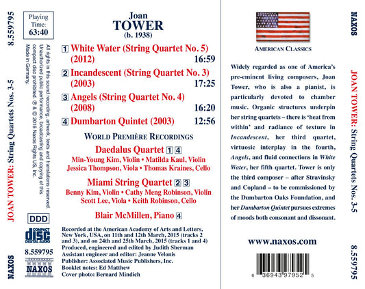 Tower: String Quartets Nos. 3-5 & Dumbarton Quintet