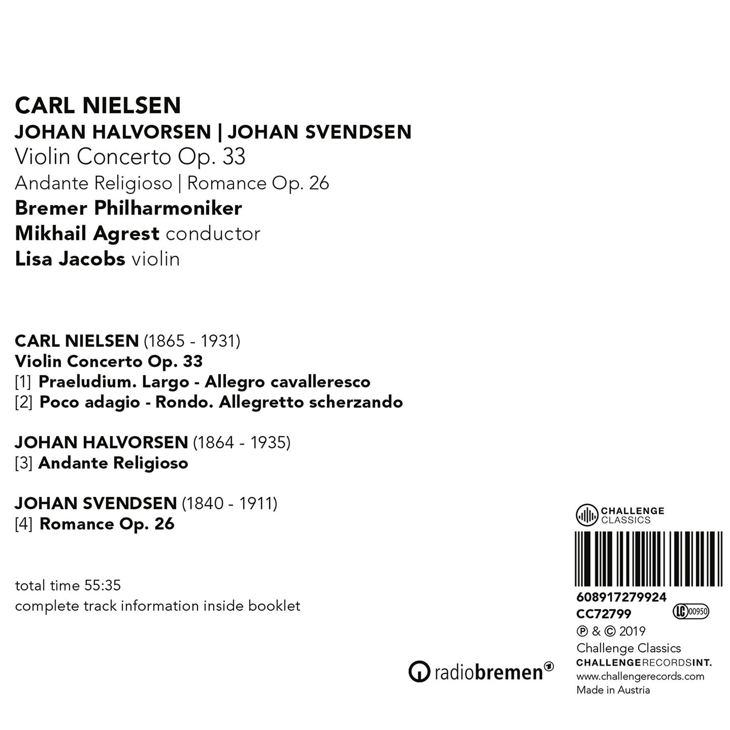 VIOLIN CONCERTO, OP. 33