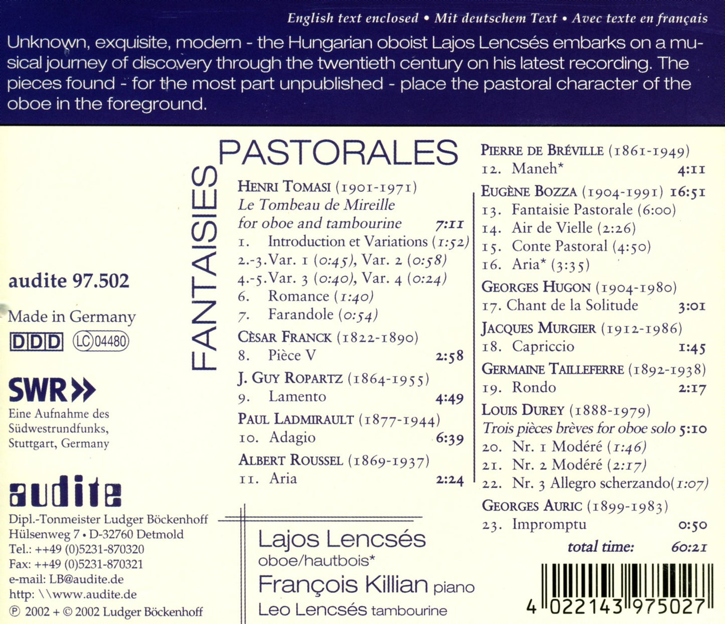 FANTAISIES PASTORALES