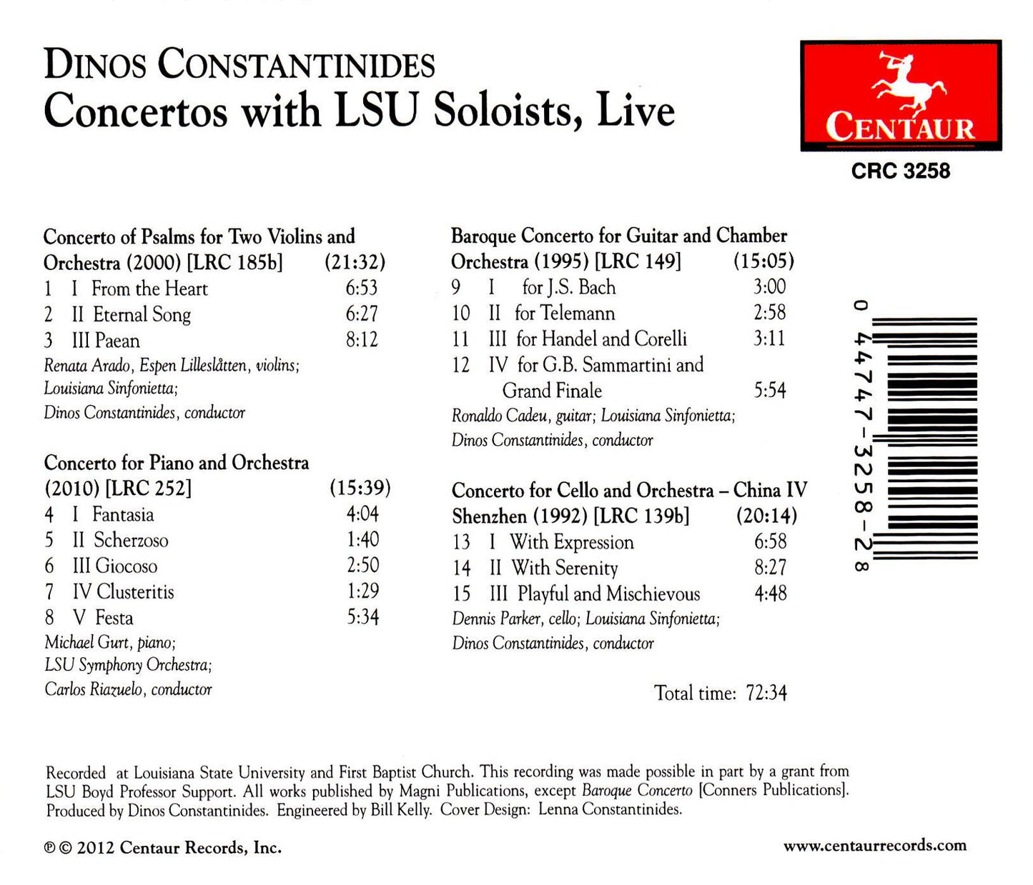 Concertos with LSU Solists