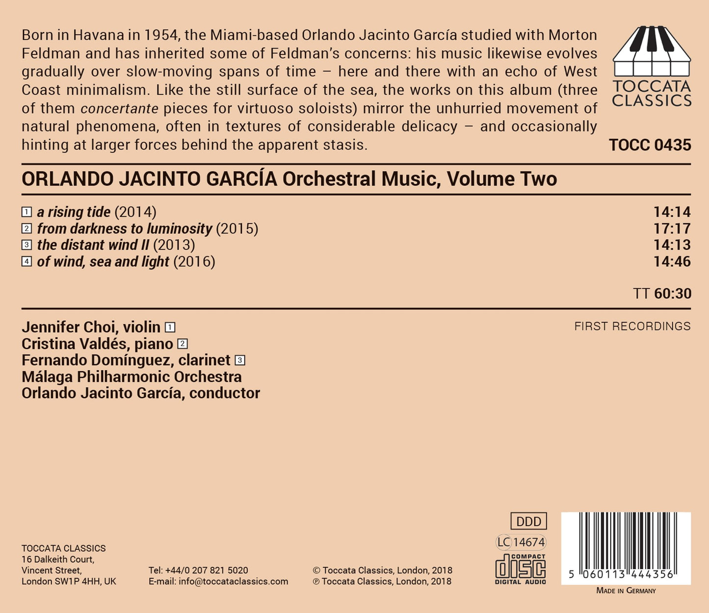 Orlando Jacinto García: Orchestral Music, Vol. 2