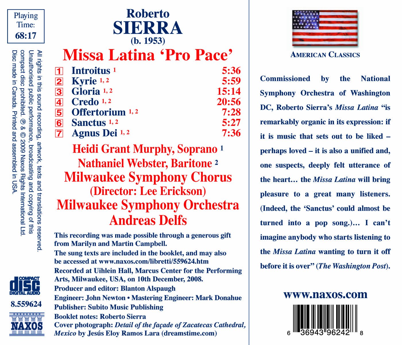 Sierra, R.: Missa Latina, "Pro Pace"