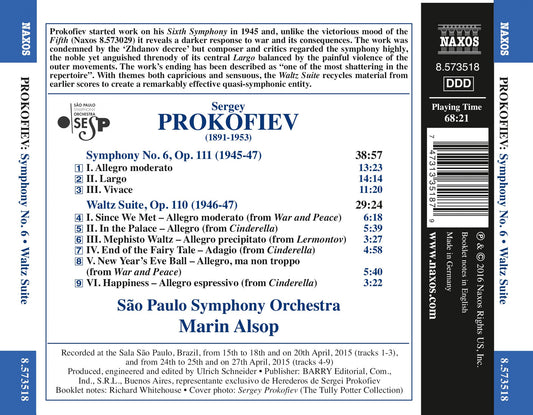 Prokofiev: Symphony No. 6, Op. 111 & Waltz Suite, Op. 110