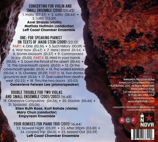 One: Chamber Music of Kurt Rohde